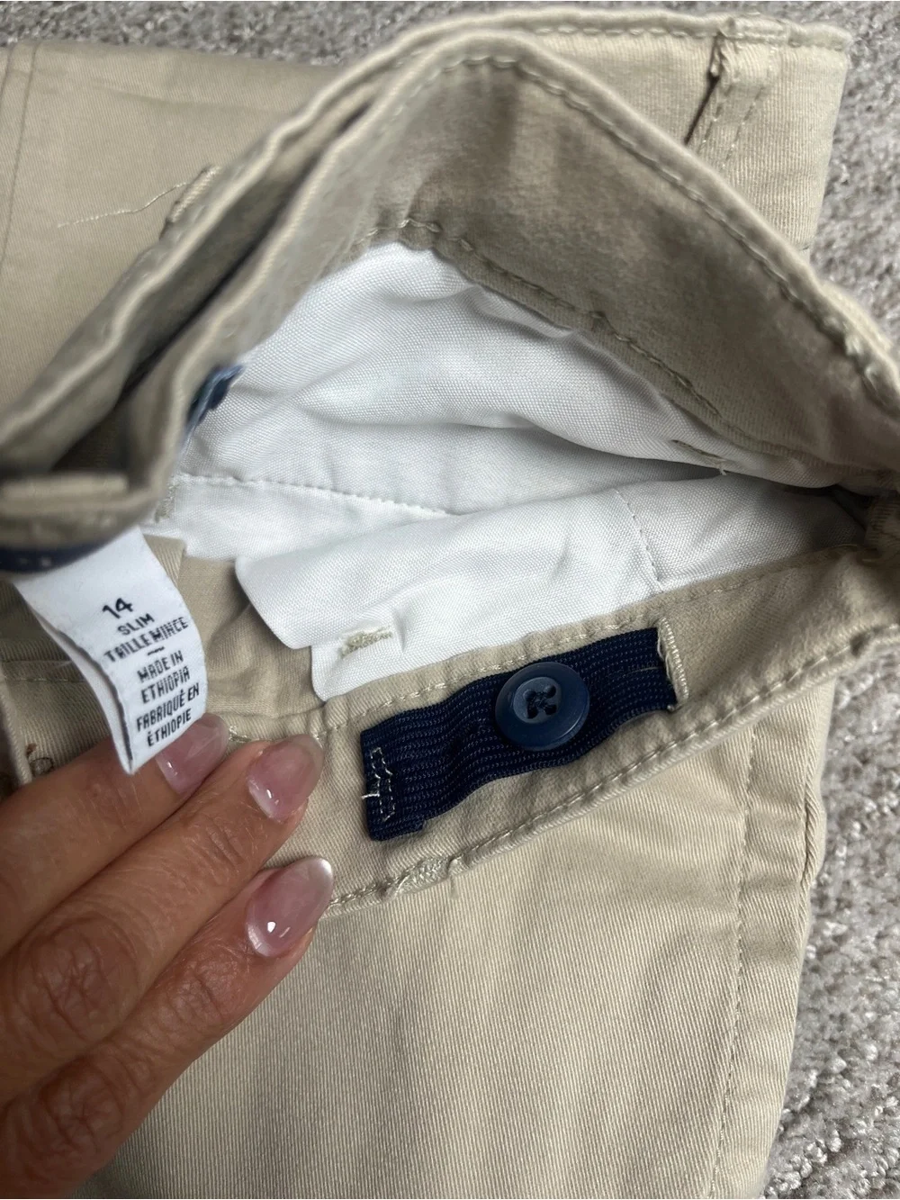 The Children's Place Khaki Straight-Leg Pants 14Slim. 2795/bb17-1:v